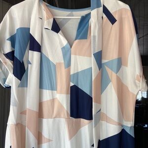 Asymmetrical waist tie dress sz xl/12